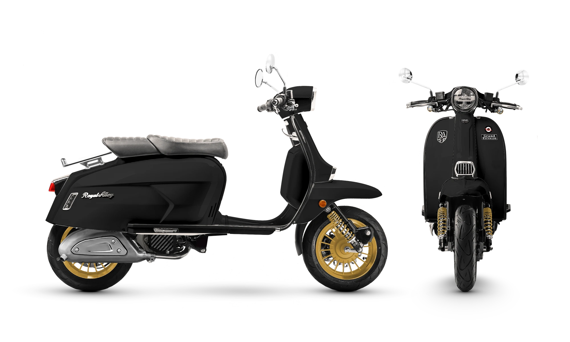 Royal Alloy GP125SE | BRIGHT BLACK/GOLD | Royal Alloy Japan